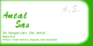 antal sas business card